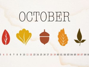 October-2014-Desktop-Calendar-Wallpaper-leaves-1366x768