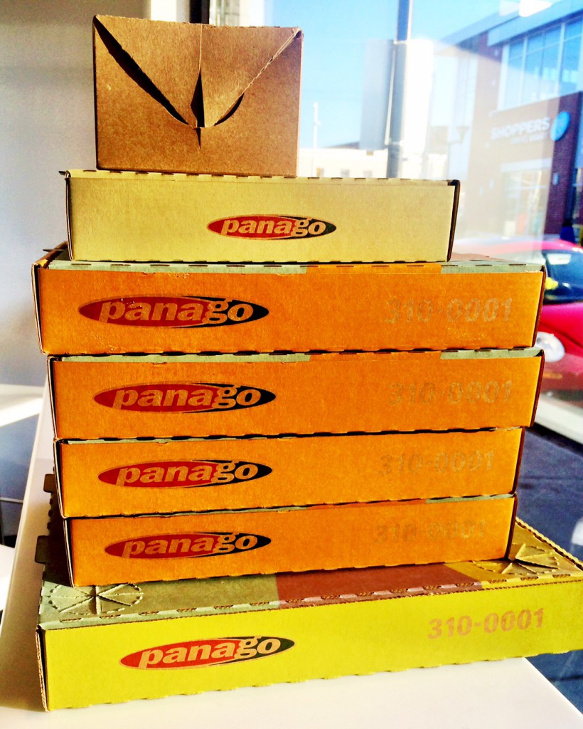 Stacked Pizza Boxes